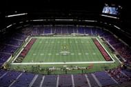A general view of Lucas Oil Stadium before the 2022 CFP National Championship game